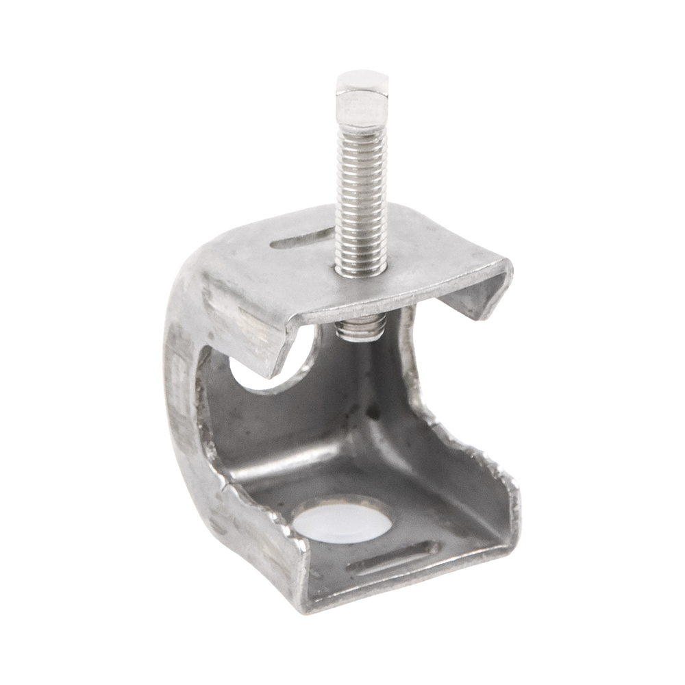 Pressure fastener adapter. Installation on angle or tubular towers