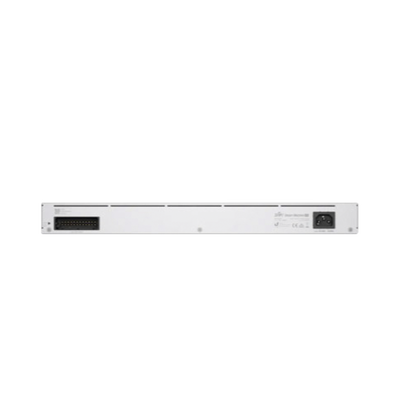 UniFi Dream Machine Pro, con un puerto 10G SFP+ WAN / 1 GbE WAN / 8 puertos 10/100/1000 Mbps RJ-45 LAN, y una bahía de H