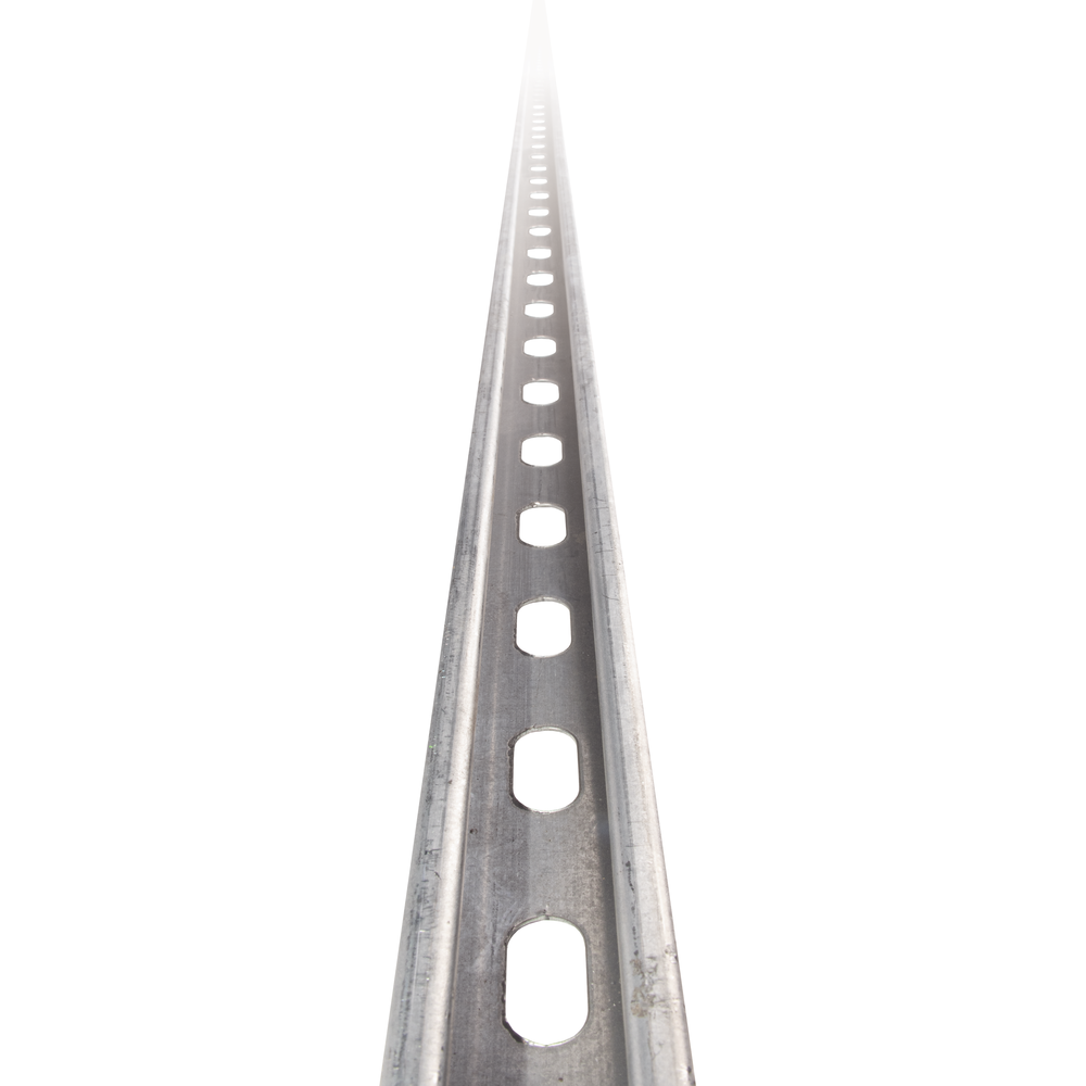 Perforated single channel 4x2, 3000 mm, with Electro Zinc finish