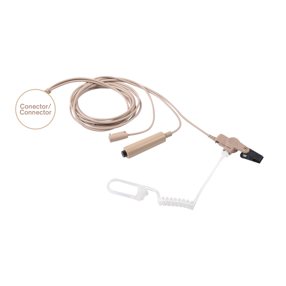MIC-AUDIF PROF D/3 CABLES BEIGE C/TUBO ACUST P/IC-F3261/4261/3360/4360