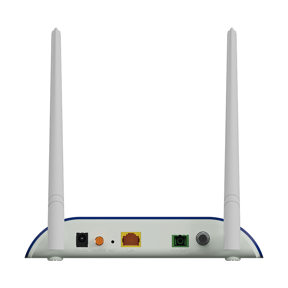 ONU Dual G/EPON con Wi-Fi en 2.4 GHz + 1 CATV + 1 puerto LAN Gigabit, hasta 300 Mbps vía inalámbrico