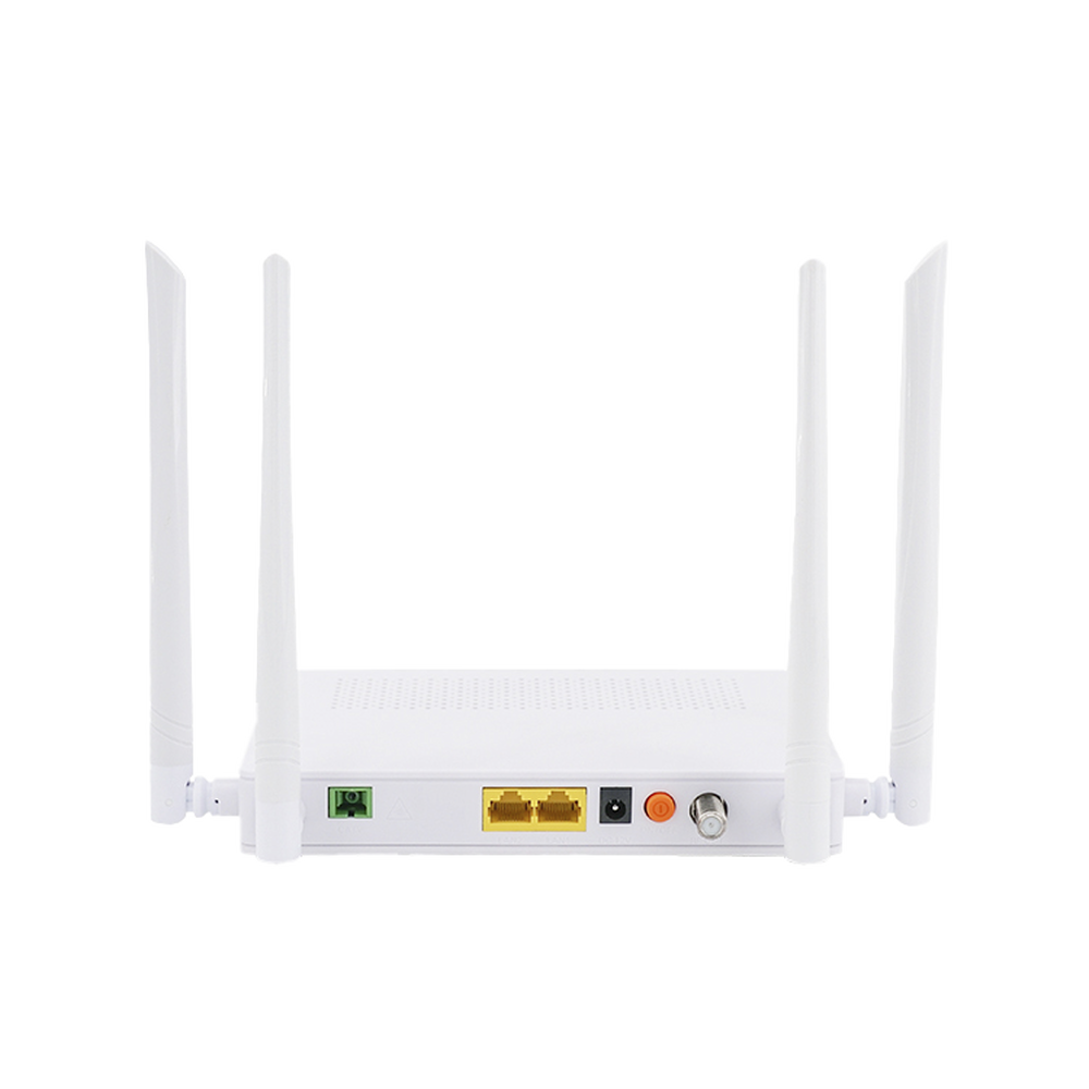 Dual G/EPON ONU with Wi-Fi AC + 1 CATV Port + 2 Gigabit Ports + 1 SC/APC Port, Up to 1200 Mbps