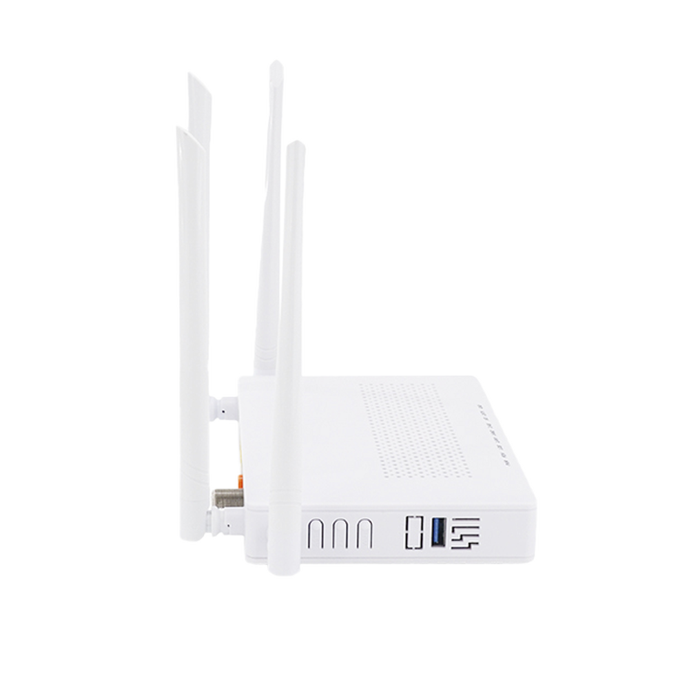 Dual G/EPON ONU with Wi-Fi AC + 1 CATV Port + 2 Gigabit Ports + 1 SC/APC Port, Up to 1200 Mbps