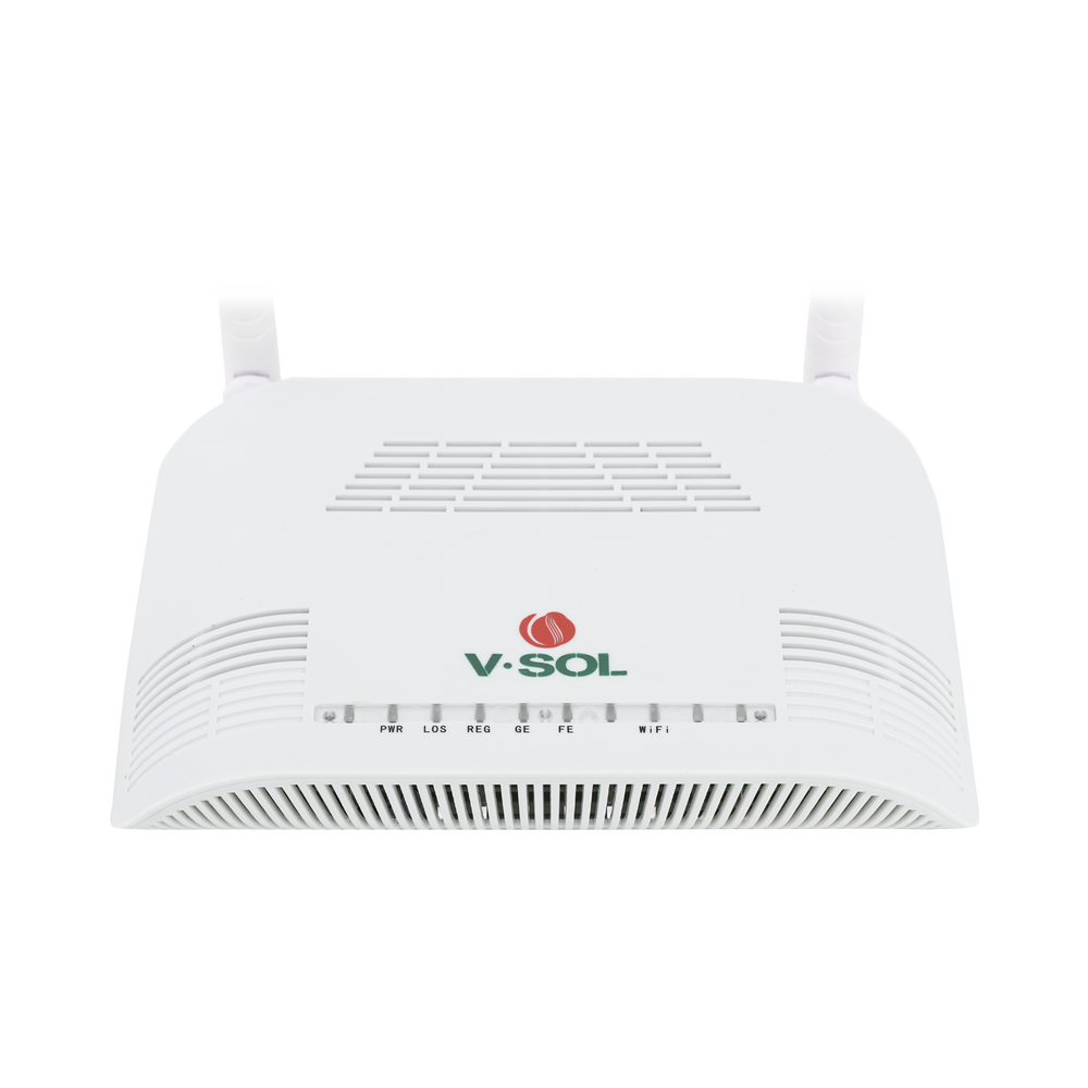 Dual G/EPON ONU with 2.4 GHz Wi-Fi + 1 Gigabit LAN port + 1 Fast Ethernet LAN port, up to 300 Mbps via wireless