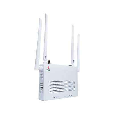 ONU Dual G/EPON con Wi-Fi AC + 4 puertos Gigabit + 1 Puerto SC/APC + 1 Puerto CATV, Hasta 1200 Mbps