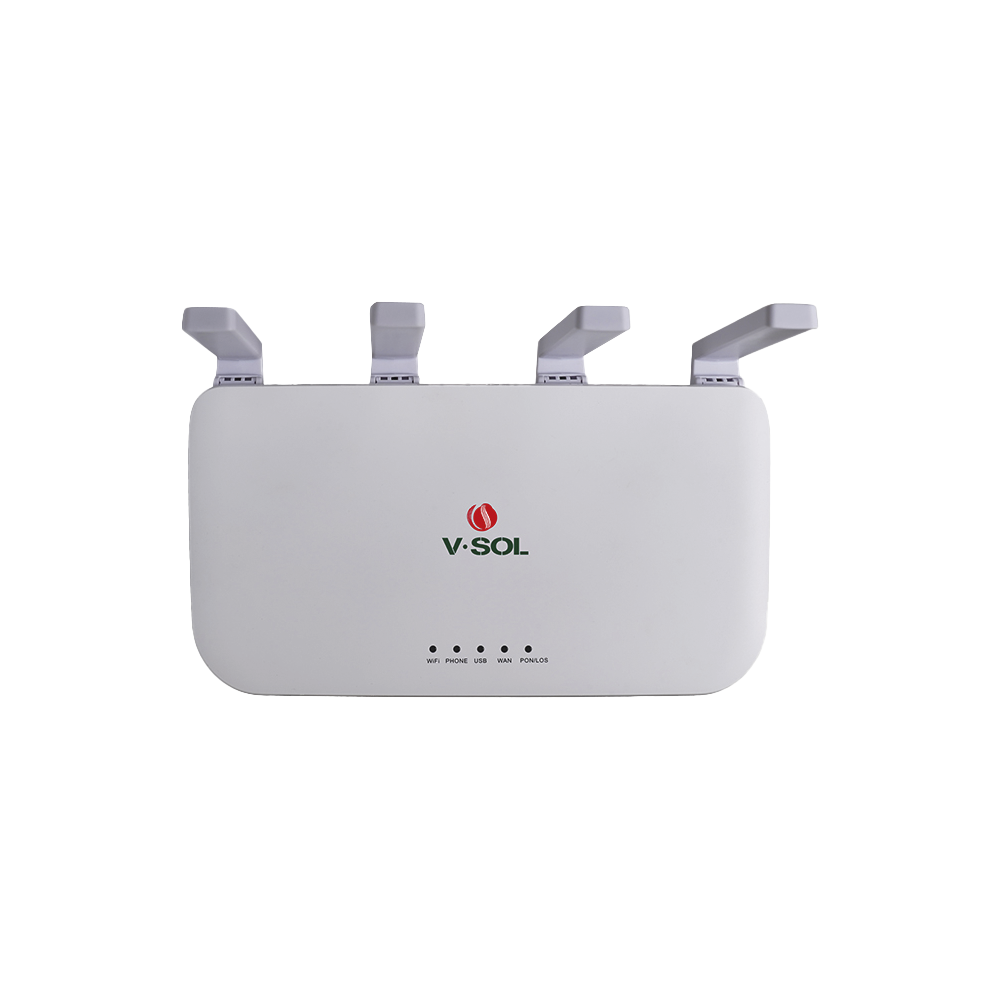 ONU Dual G/EPON con Wifi 6 + 4 puertos LAN Gigabit + 1 puerto SC/UPC + 1 puerto USB 3.0, Hasta 1800 Mbps