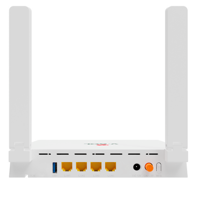 ONU G/EPON con WIFI 6 AX3000 + 4 puertos LAN Gigabit + 1 puerto SC/UPC + 1 puerto USB 3.0, Velocidad Hasta 3000 Mbps