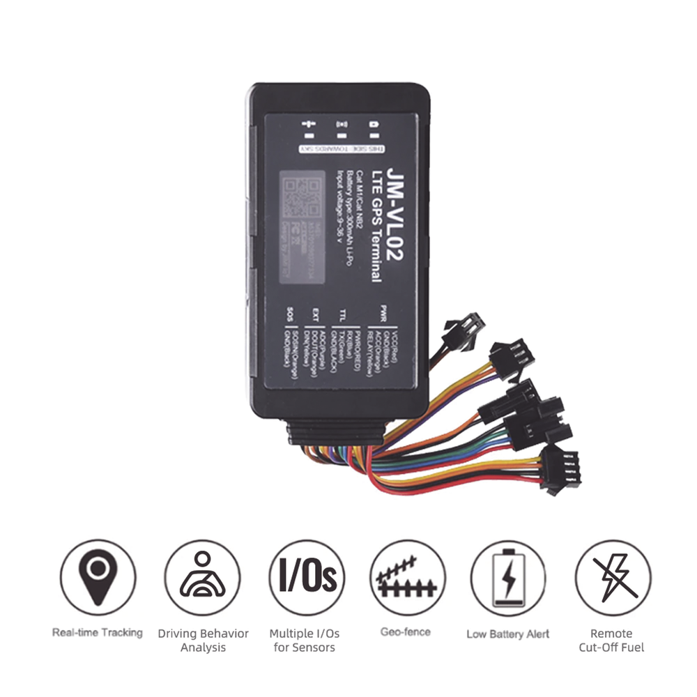 4G Vehicle Tracker with Microphone, Emergency Button and Relay included