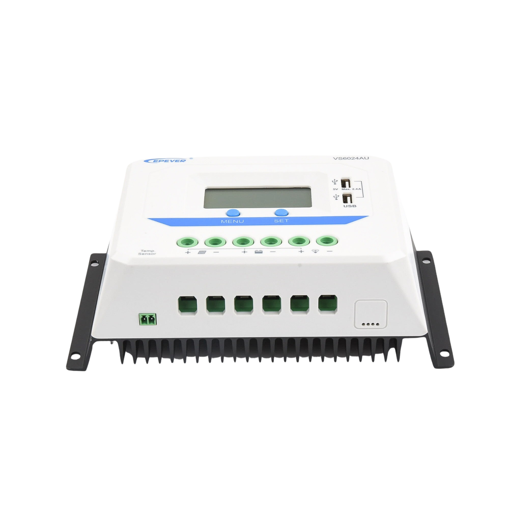 Controlador Solar de Carga PWM 12/24V 60 A, Salida USB, con Display