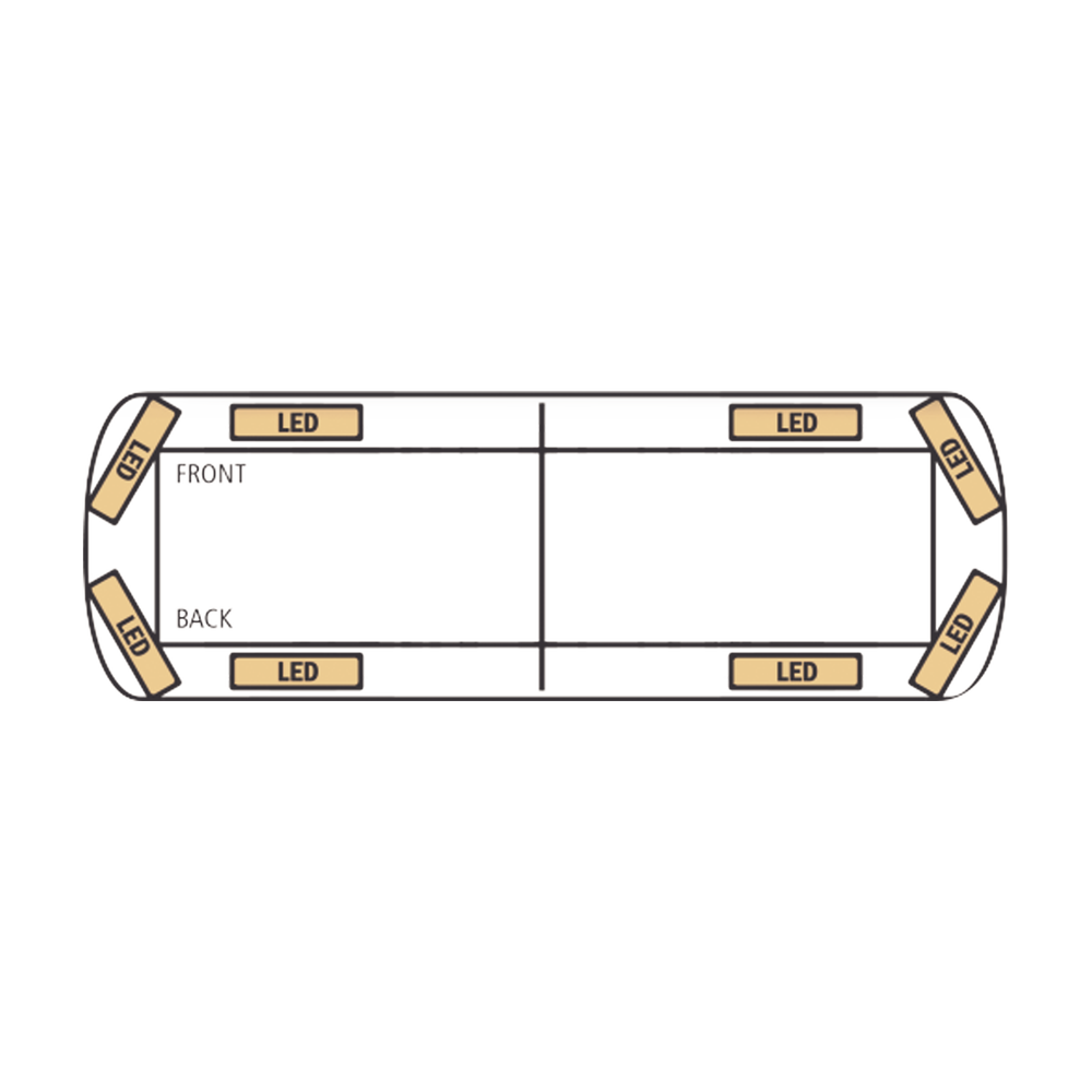 Vantage PRO Ultra Bright Light Bar with 58 Powerful Latest Generation LEDs (3W/LED)