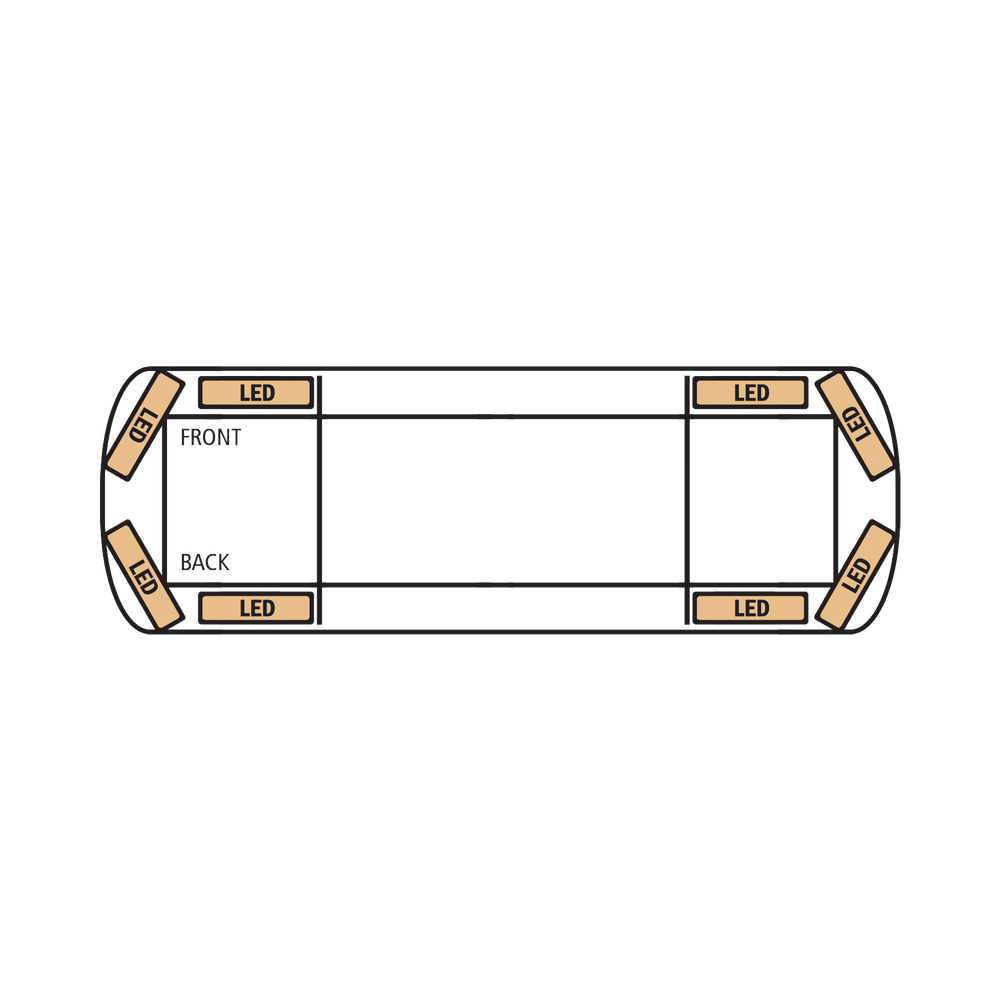 Vantage PRO Ultra Bright Light Bar with 52 Powerful Latest Generation LEDs