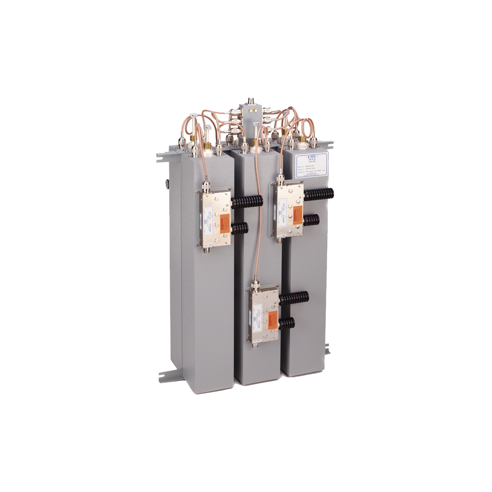 Combinador 148-174 MHz, para 8 Canales, 125 Watt, 200 KHz (min.) de Sep. Tx-Tx, 2 Circ. N Hembra.