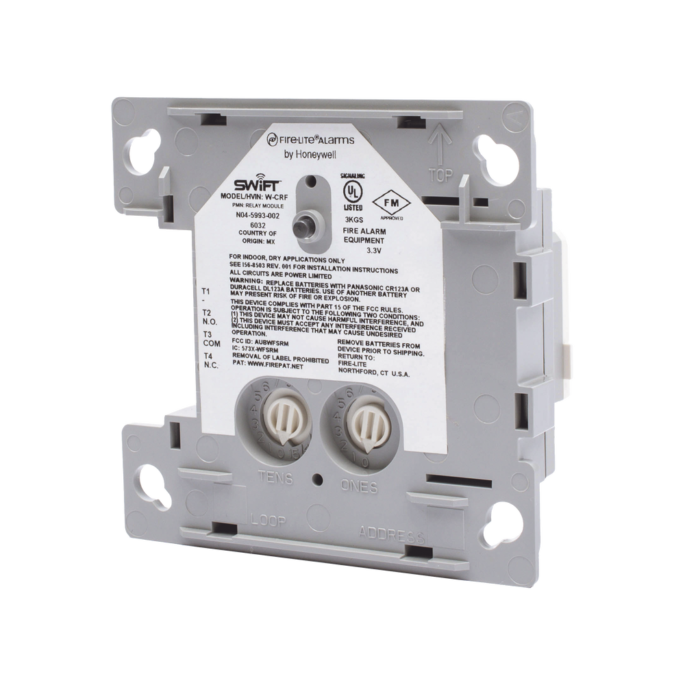 SWIFT Series Wireless Relay Output Module, Compatible with Fire-Lite Addressable Panels.