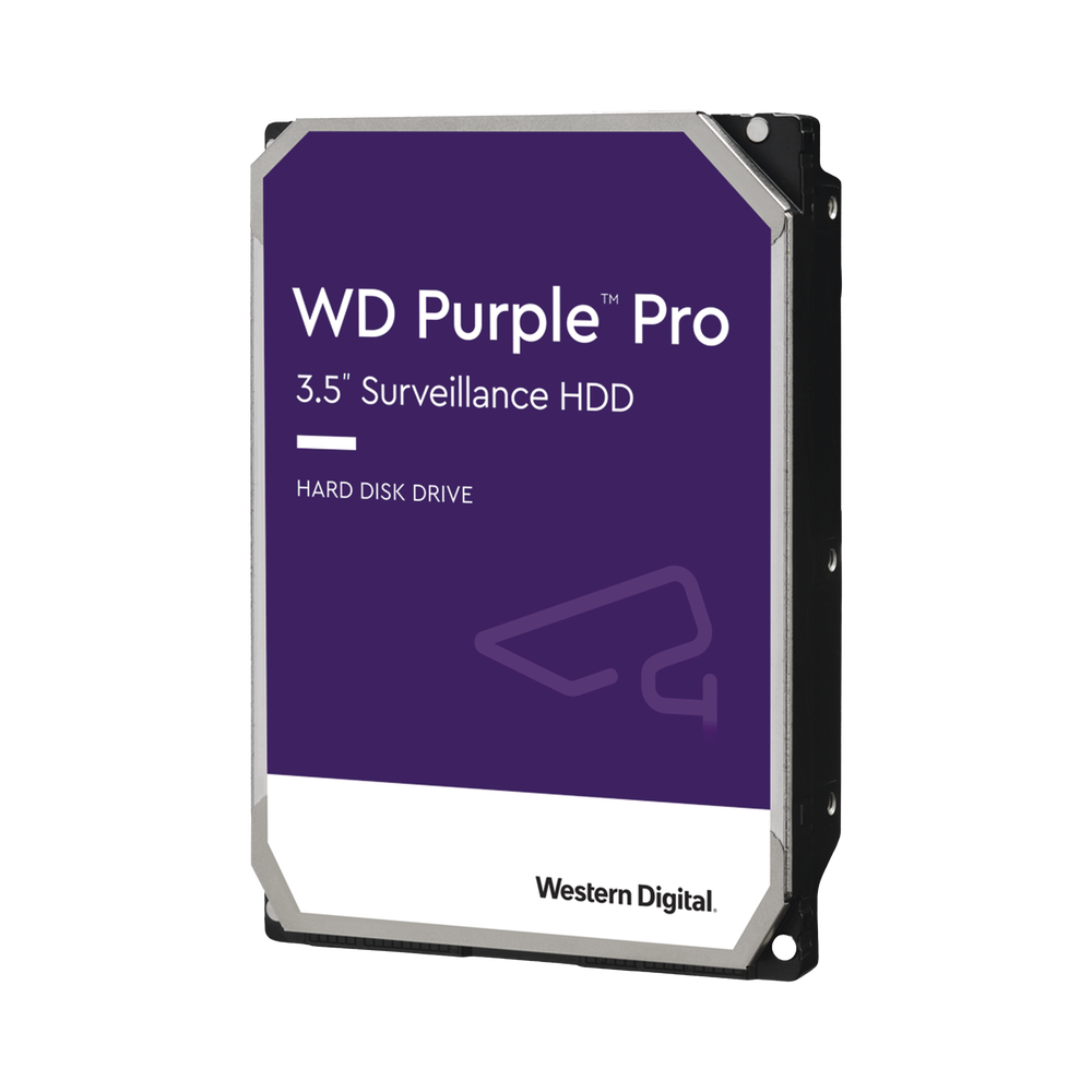 Disco Duro Purple Pro de 10 TB / 7200 RPM / Optimizado para Soluciones de Videovigilancia con Analiticos (Meta Data) / Uso 24-7 / 5 Años de Garantia
