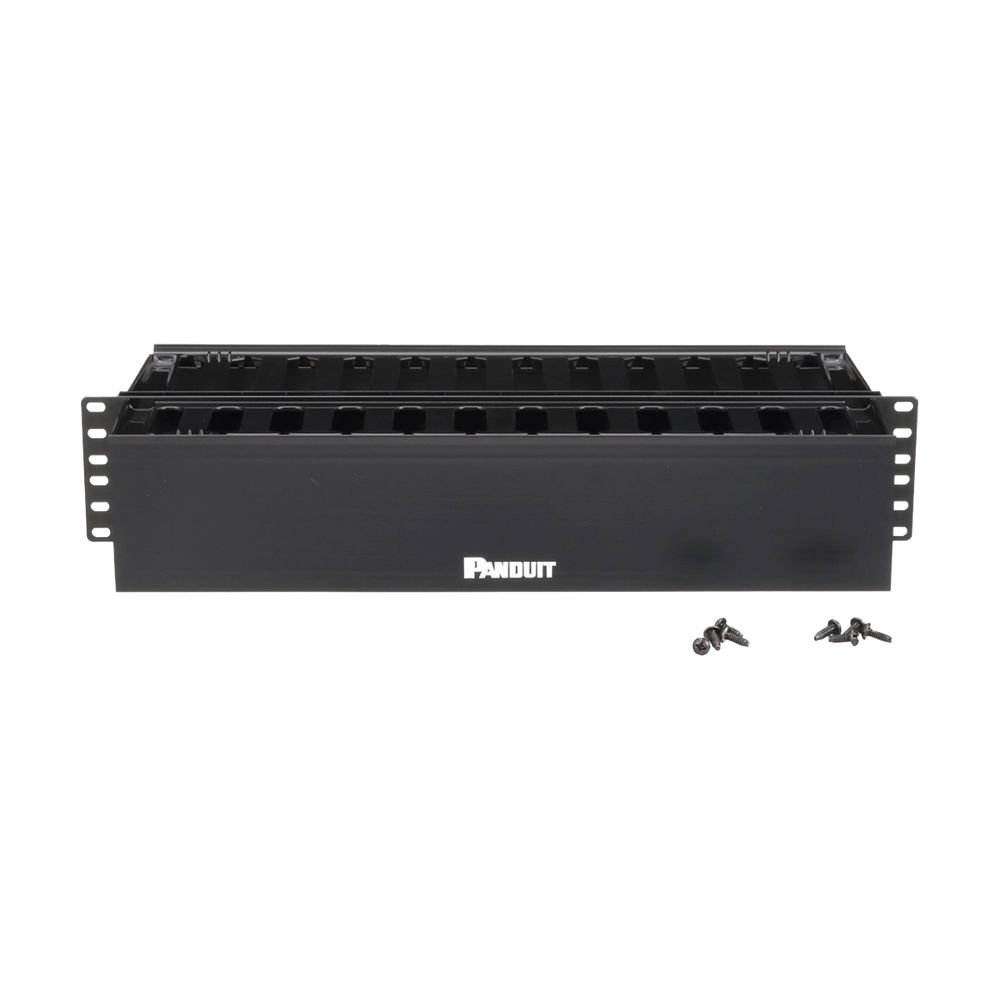 Organizador de Cables Horizontal PatchLink, Doble (Frontal y Posterior), Para Rack de 19in, 2UR