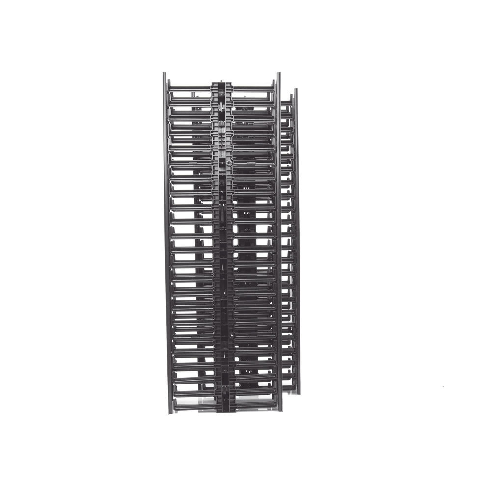 Organizador Vertical Doble NetRunner, para Rack Abierto de 45 Unidades, 6.7in de Ancho, Color Negro