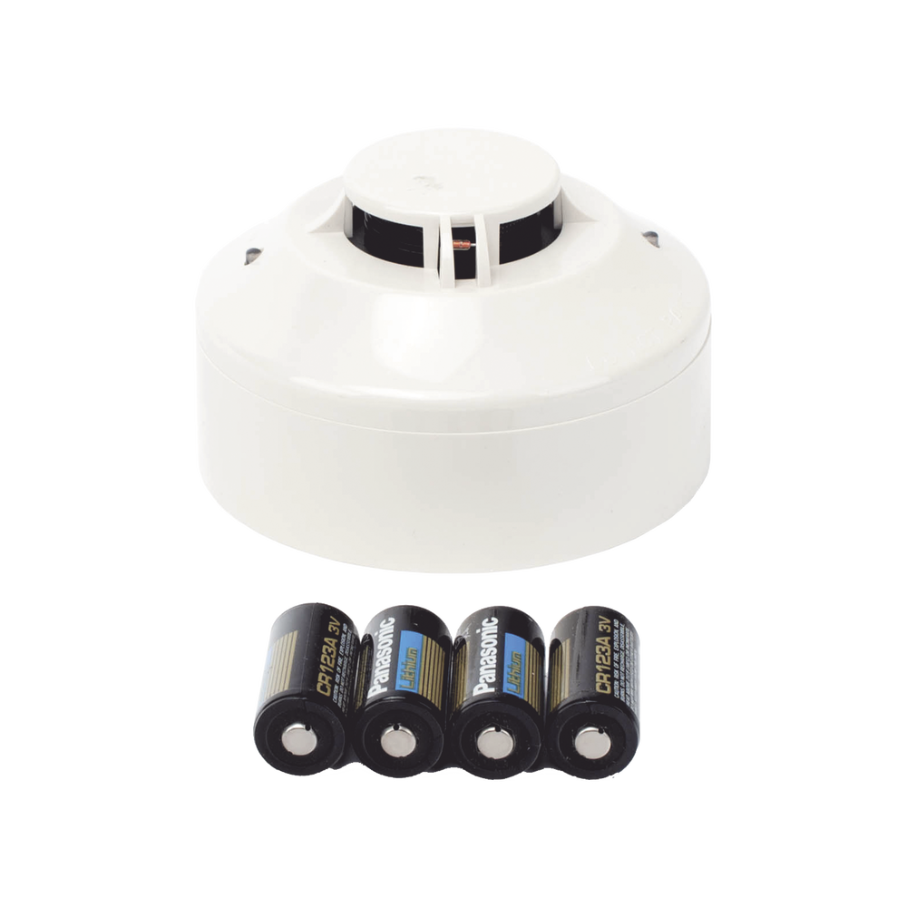 SWIFT Series Wireless Smoke Detector, Compatible with Addressable Panels. Includes Base