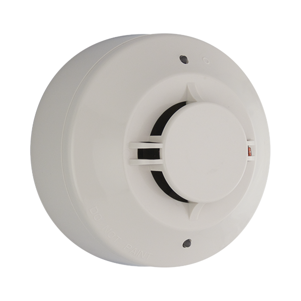 SWIFT Series Wireless Dual Smoke/Temperature Detector, Compatible with Fire-Lite Addressable Panels. Includes Base