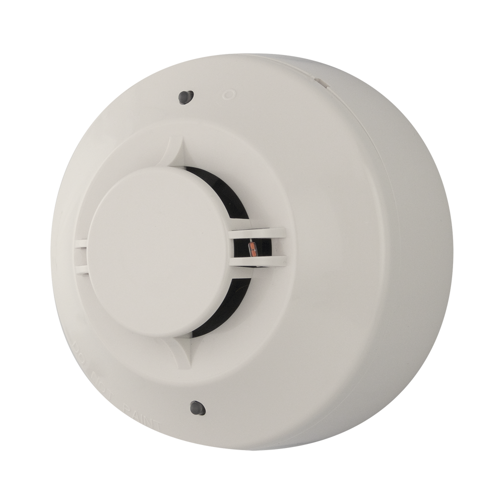 SWIFT Series Wireless Dual Smoke/Temperature Detector, Compatible with Fire-Lite Addressable Panels. Includes Base