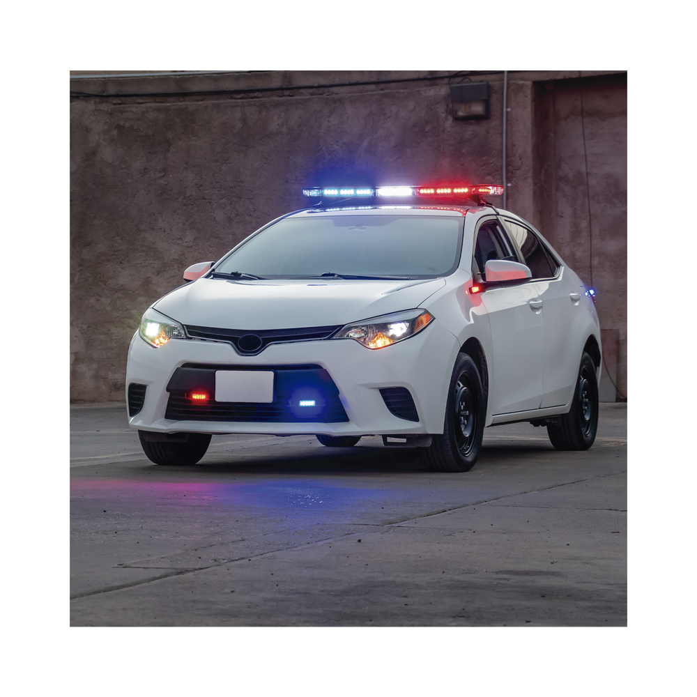 Ultra Bright X13 4-LED Auxiliary Light, Red, with clear lens.
