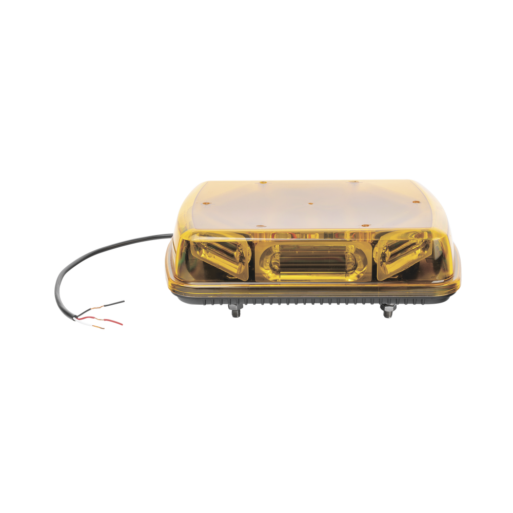 Mini Barra con 18 Poderosos LEDs, Color Ámbar Con Montaje Fijo de Tornillos