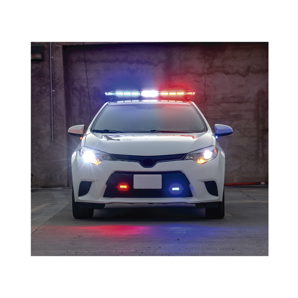47" red/blue, 88-LED lightbar with red/blue traffic control, ideal for equipping public safety units