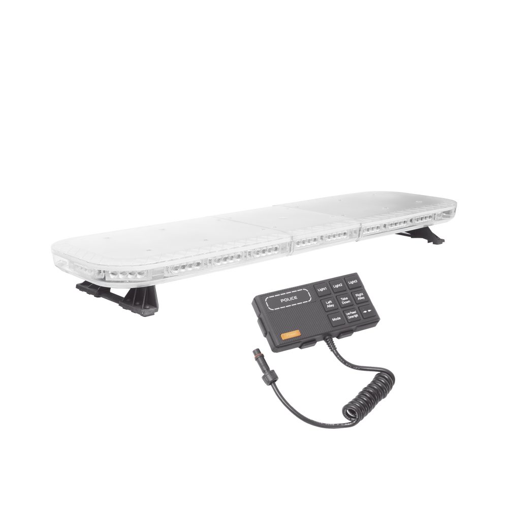 47" red/blue, 88-LED lightbar with amber traffic control, ideal for equipping public safety units