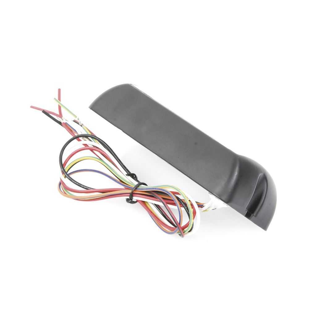 Bright auxiliary light with 4 LEDs, blue, transparent mica