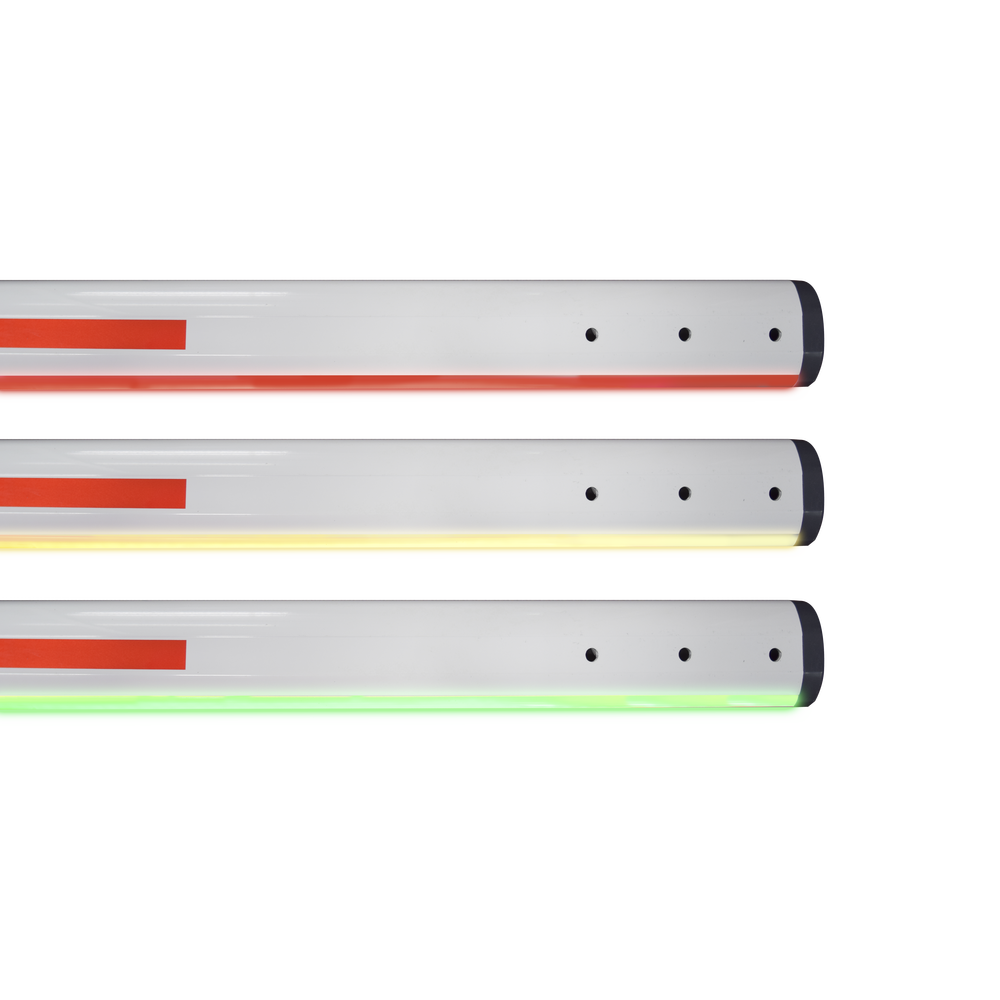 Straight mast with RED/GREEN LED lighting, compatible with Industrial barriers by AccessPRO