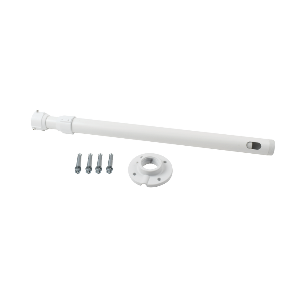 Montaje de techo telescópico tipo tubo para PTZ Hikvision, largo 60 cm - 120 cm