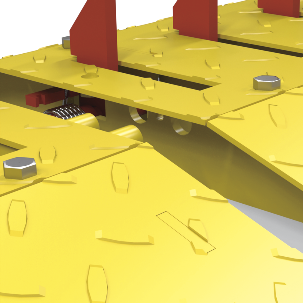 Heavy Duty Tire Puncture Spike Section / Maximum Load Supported 10,000 kg per Axle