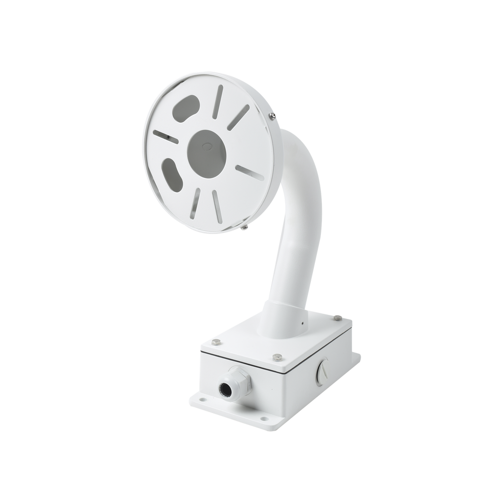 Montaje universal de pared cuello de ganso para cámaras domo y bala con caja de conexiones