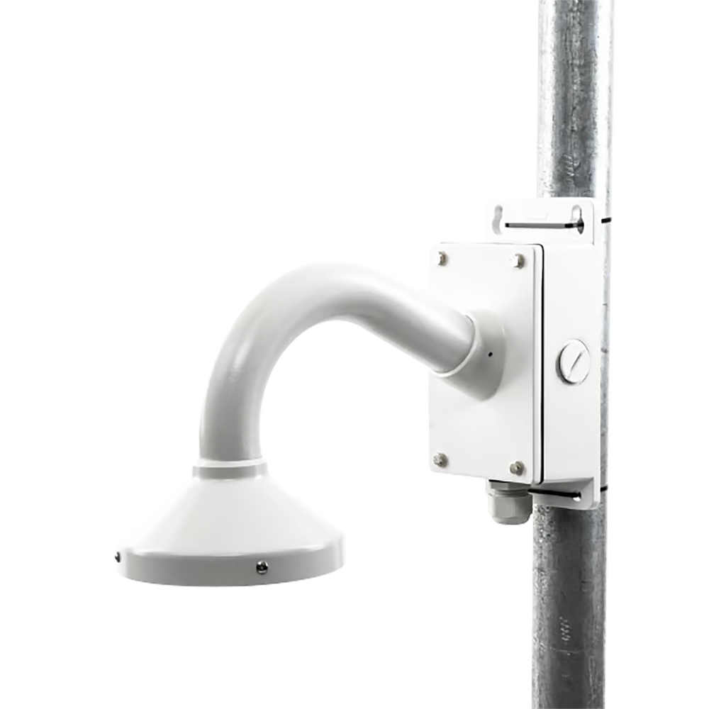 Montaje universal de pared cuello de ganso para cámaras domo y bala con caja de conexiones