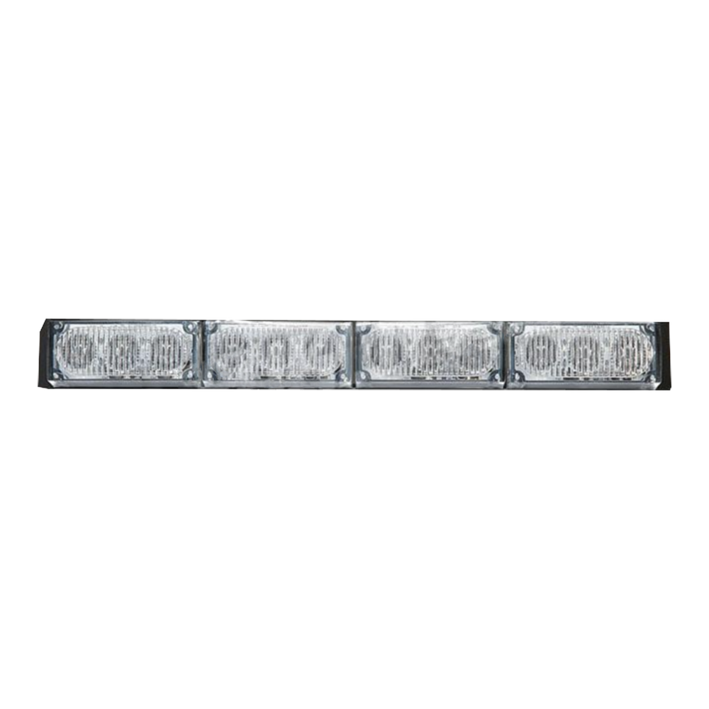 Warning Light Bar with 4 Red/Blue Modules
