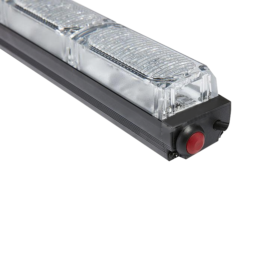 Warning Light Bar with 4 Red/Blue Modules