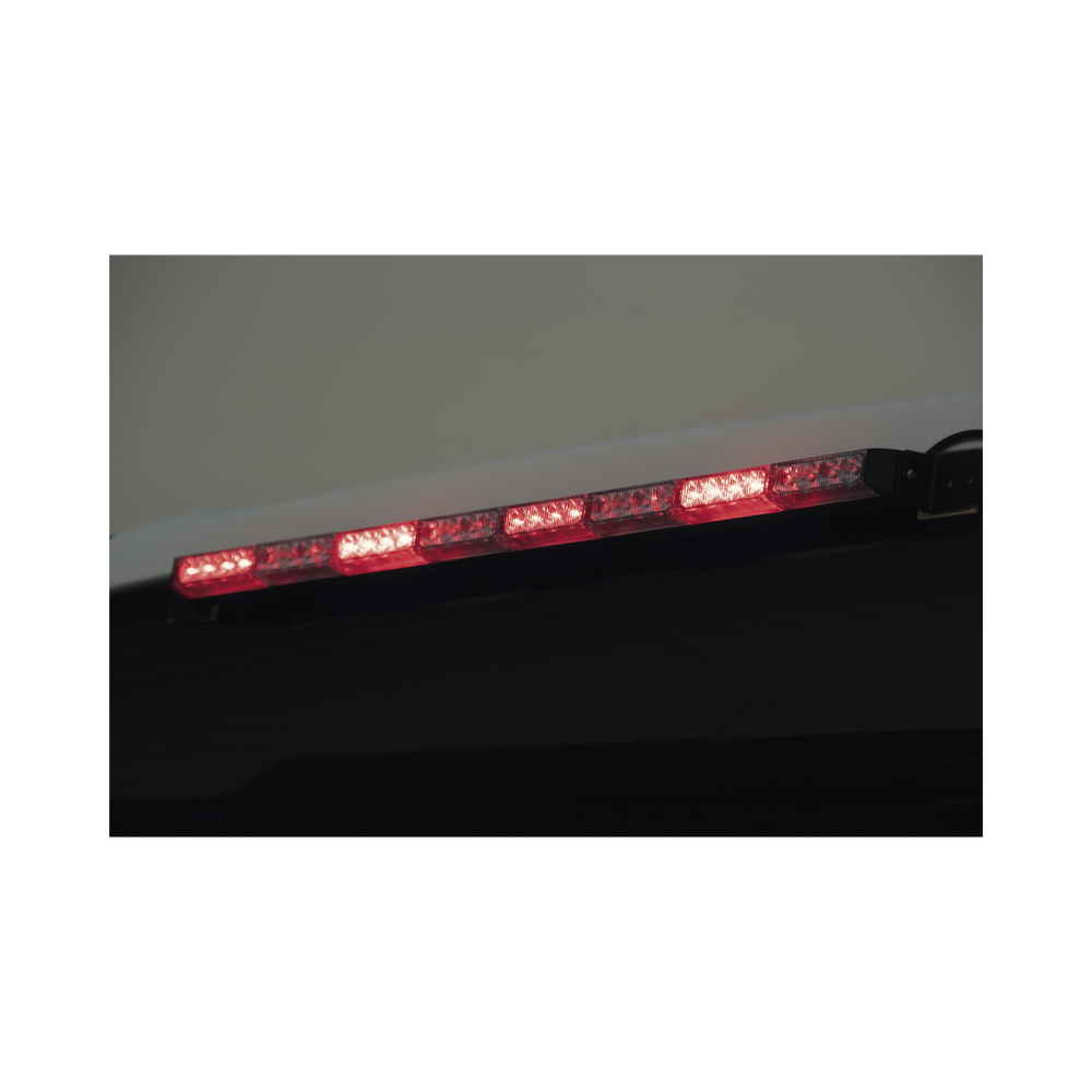 Warning Light Bar with 4 Red/Blue Modules