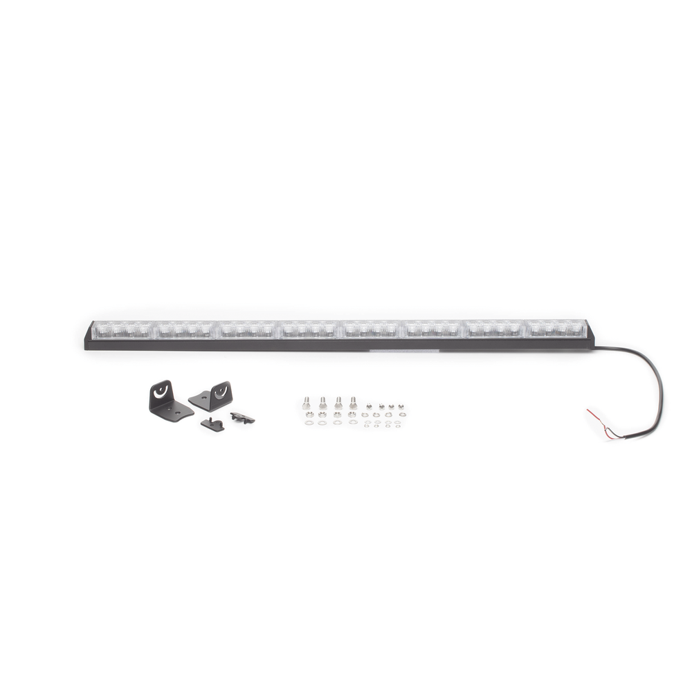 8-module red/blue warning light bar