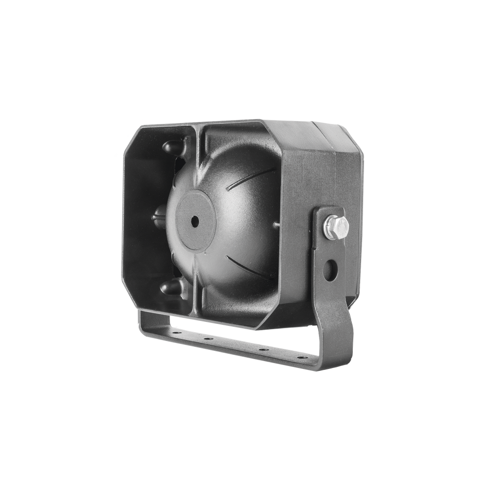 Bocina Compacta de uso rudo, 100 Watts de Potencia, Ideal para vehículos de encubierto, 8 Ohms de Impedancia