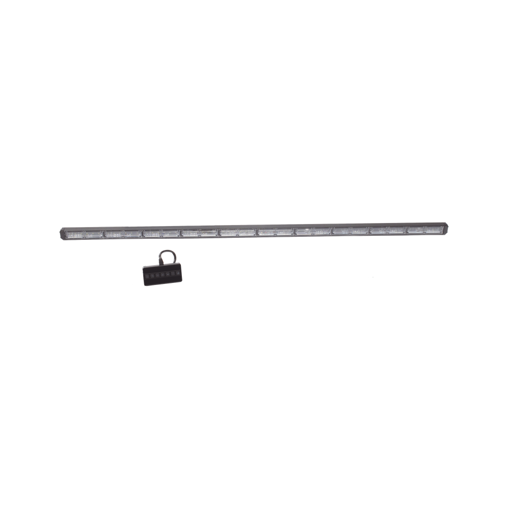 Barra de luz de advertencia de 10 Módulos de 6 LED, 49 Pulgadas Ambar