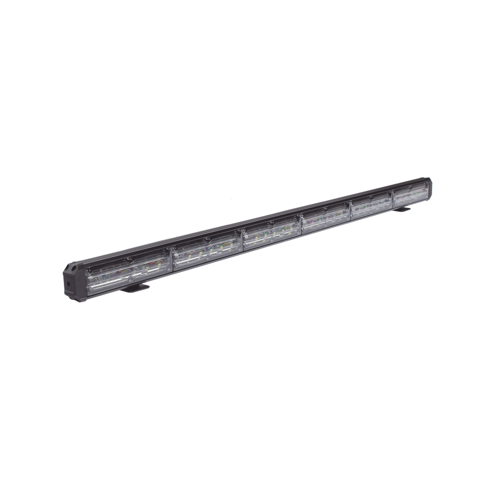 6-Module 6-LED Warning Light Bar, 30-Inch, Amber