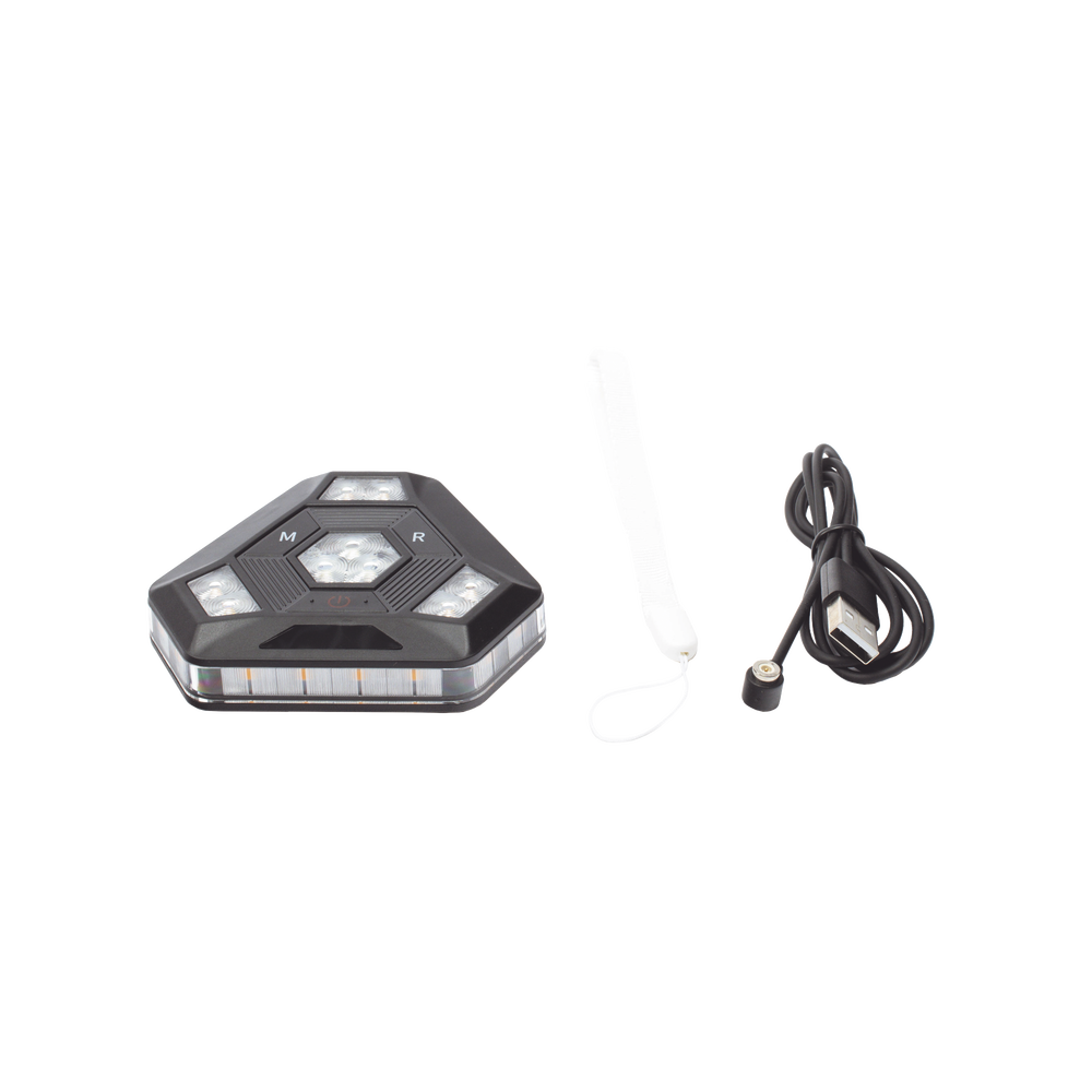 Ultra Bright Auxiliary Bicycle Light with Magnetic Mount (Amber)