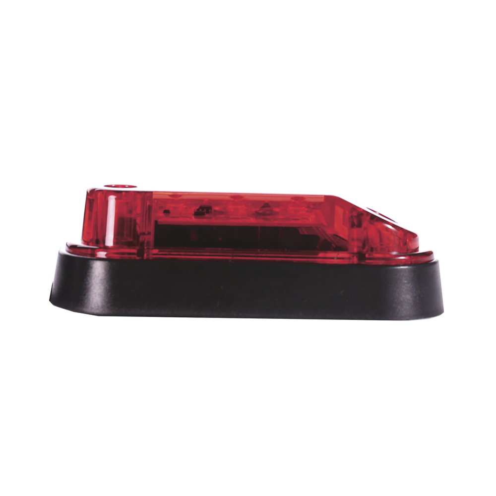 7x4" Red Warning Light with Work Light, Ideal for Ambulances