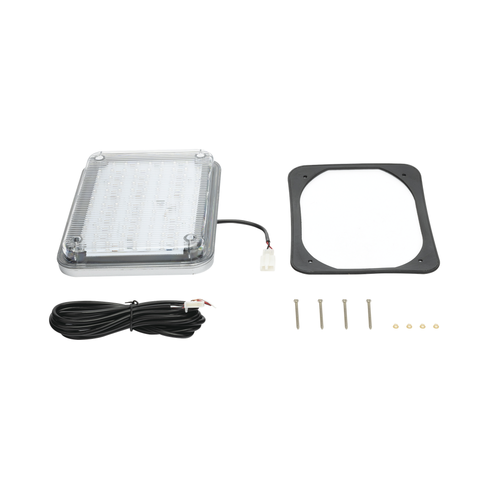 9x7" Warning Light, Clear Color, Ideal for Ambulances