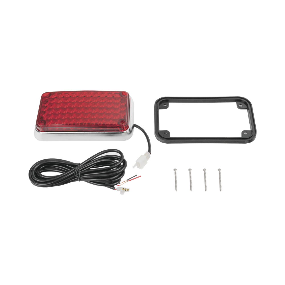 Luz de Advertencia de 6X4", Color Rojo, Ideal para Ambulancias