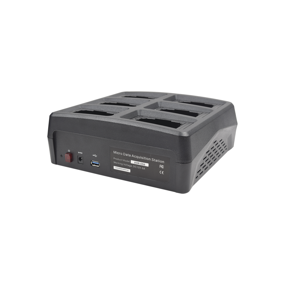 Bay for downloading information of 6 XMRX5 / XMRX2 quick connection plus 4 via USB