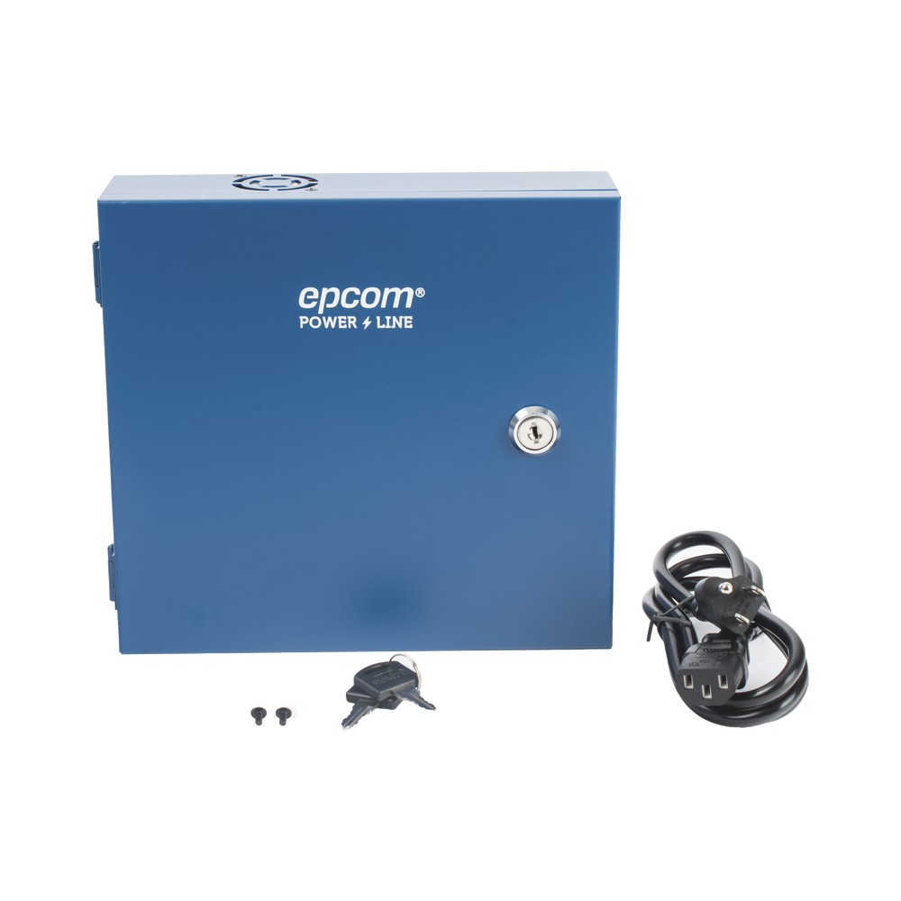 Professional HEAVY DUTY Power Supply @ 16 Amps / 8 Channels / Up to 2A per Output / Independent adjustment from 11 to 15 Vdc per Output / Overload Protection / Special Noise Filter for 4K Cameras.