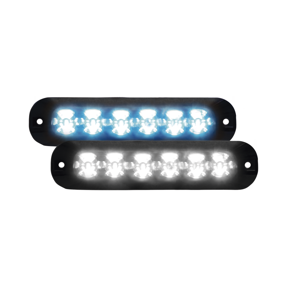 Luz Auxiliar Serie X3705, 6 LEDs Ultra Brillantes, multicolor Azul / Claro