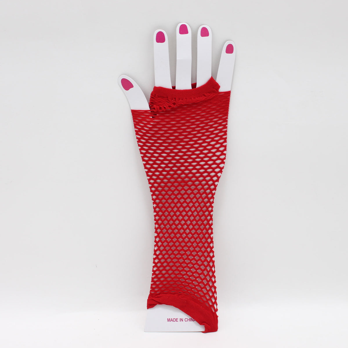 Guante malla dama rojo 25cm