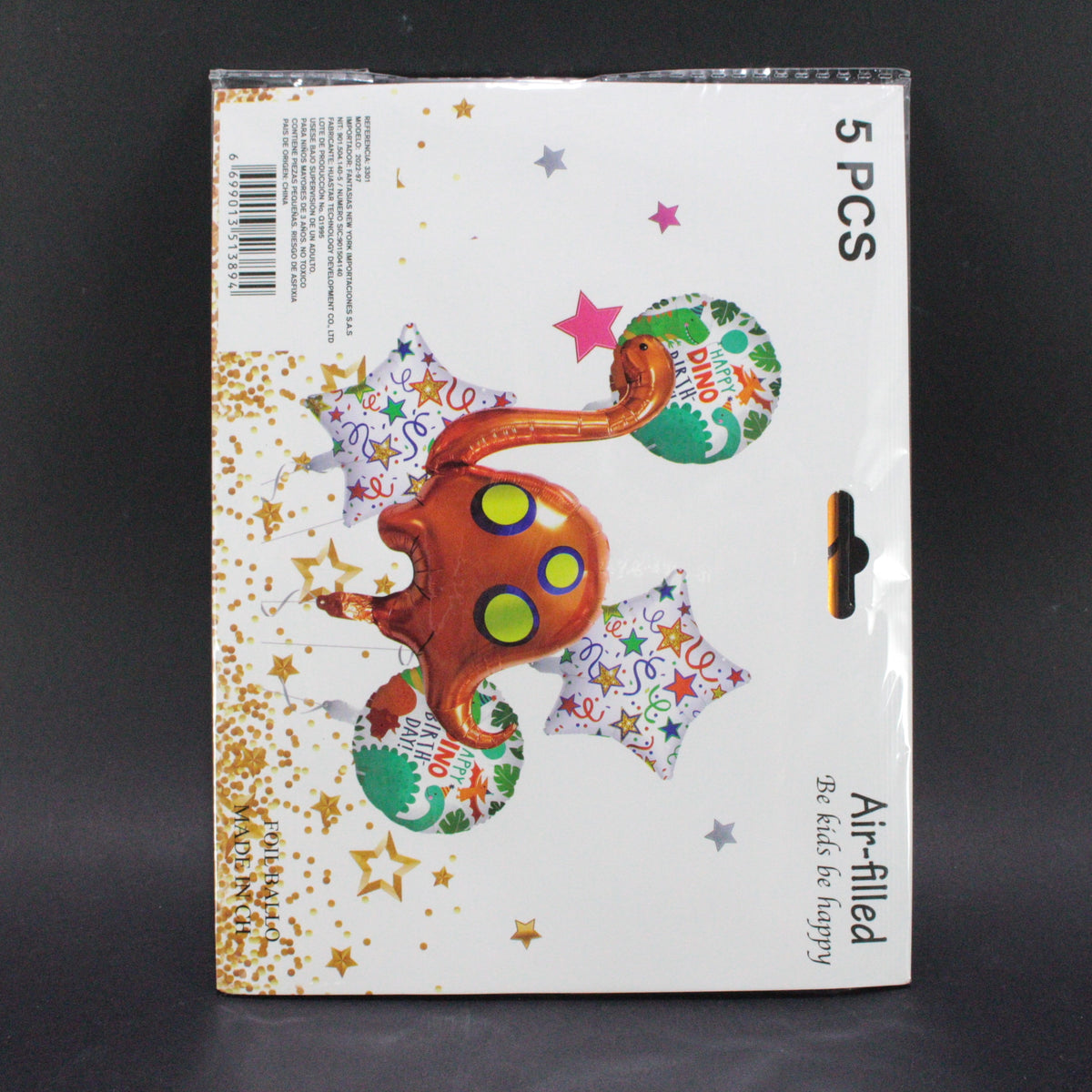 Set dinosaurio cuello largo x5 pcs