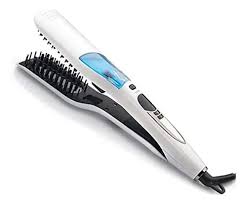Plancha para cabello compartimiento